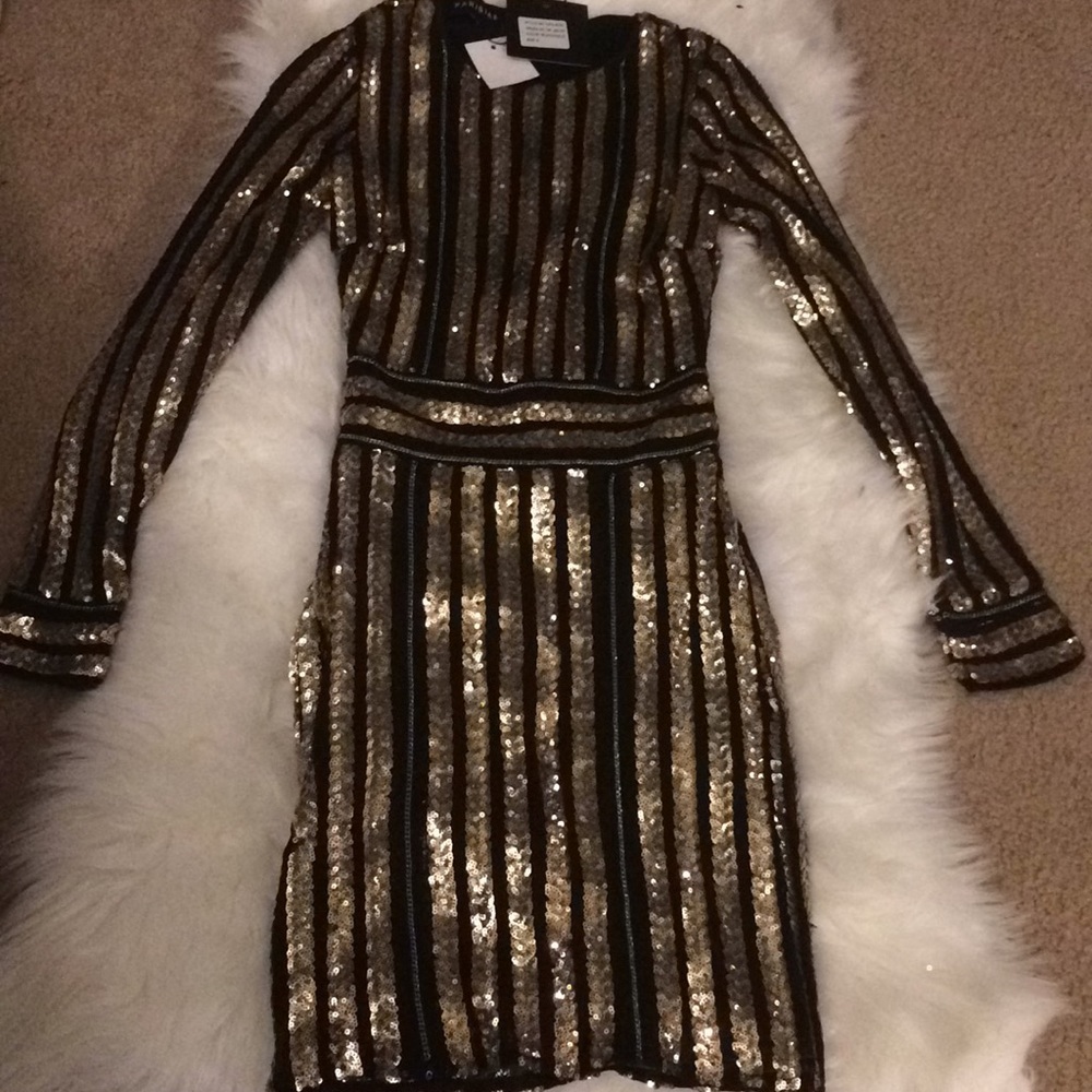 Gold sequin dress NWT